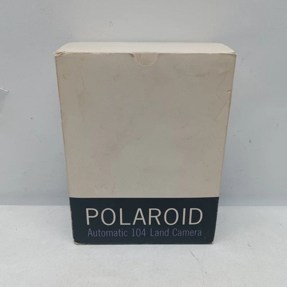 POLAROID Automatic‎ 104 LAND CAMERA w/ Manual & Original Box, VINTAGE